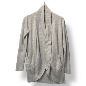Barefoot Dreams Women Cardigan M CozyChic Lite Beige Open‎ Front Minimalist Soft